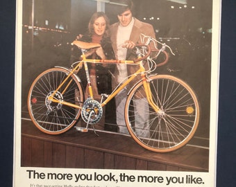 1970s Huffy Rail Dragster Ad, Leopard Saddle, Ready to Frame - Etsy