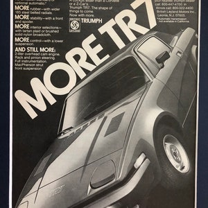 1970’s Triumph TR7 advertisement