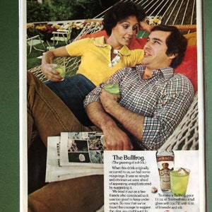 1970&#39;s Smirnoff Vodka Print Advertisement &quot;The Bullfrog&quot;