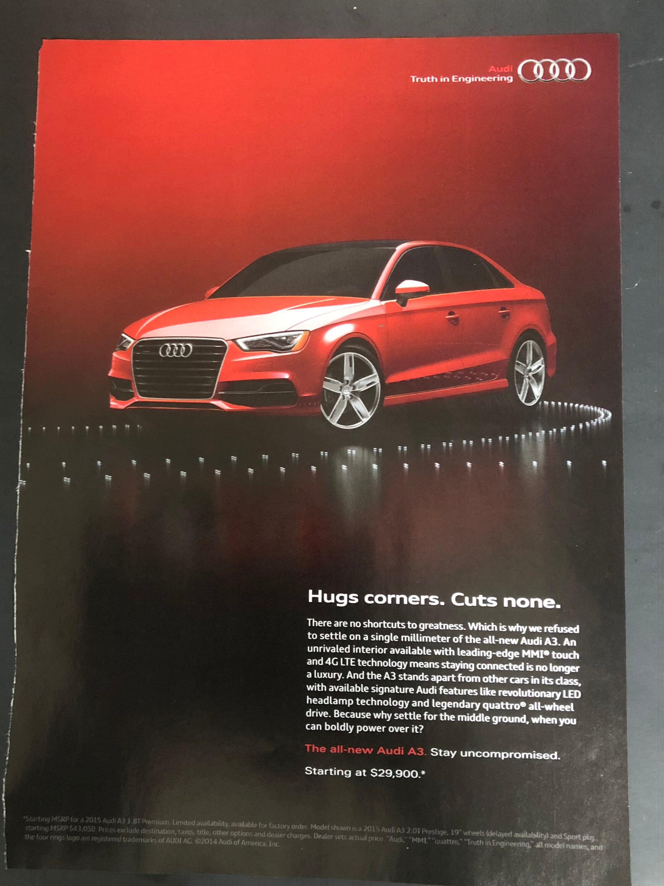00's Audi A3 Print Advertisement - Etsy