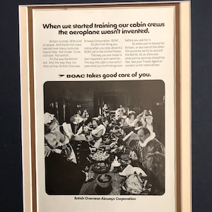 1970&#39;s British Overseas Airways Corporation Advertisement