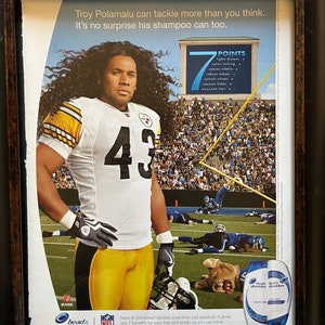 00&#39;s Troy Polamalu Head & Shoulders Advertisement