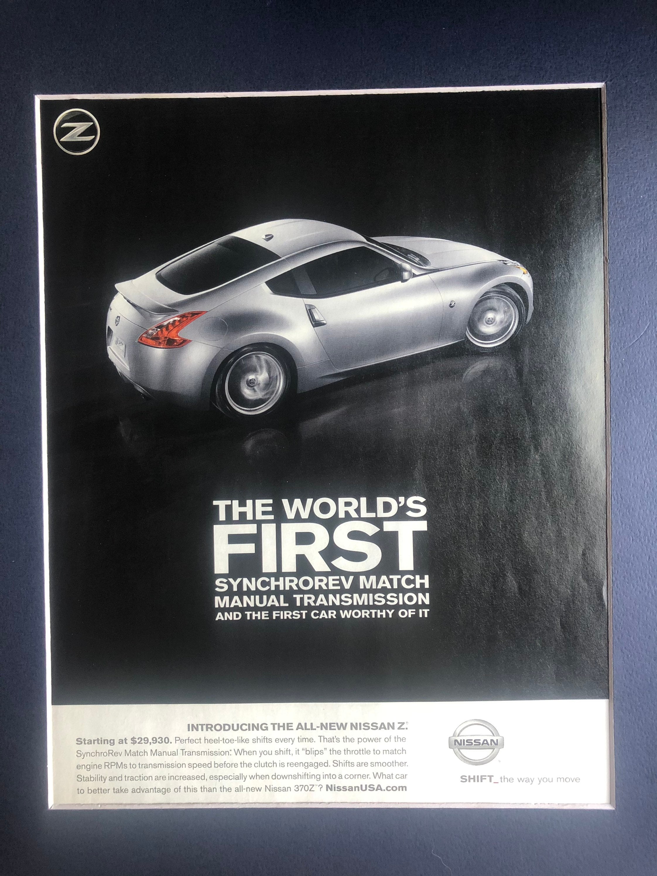 哲ポスター 2000's Nissan 370Z Advertisement 