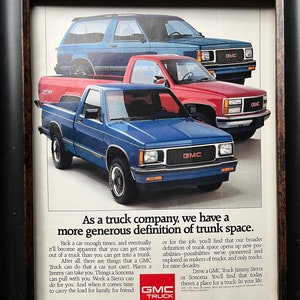 1990&#39;s GMC Truck Vintage Advertisement