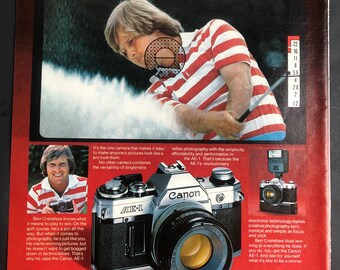 1970's Canon AE-1 Ben Crenshaw Advertisement - Etsy
