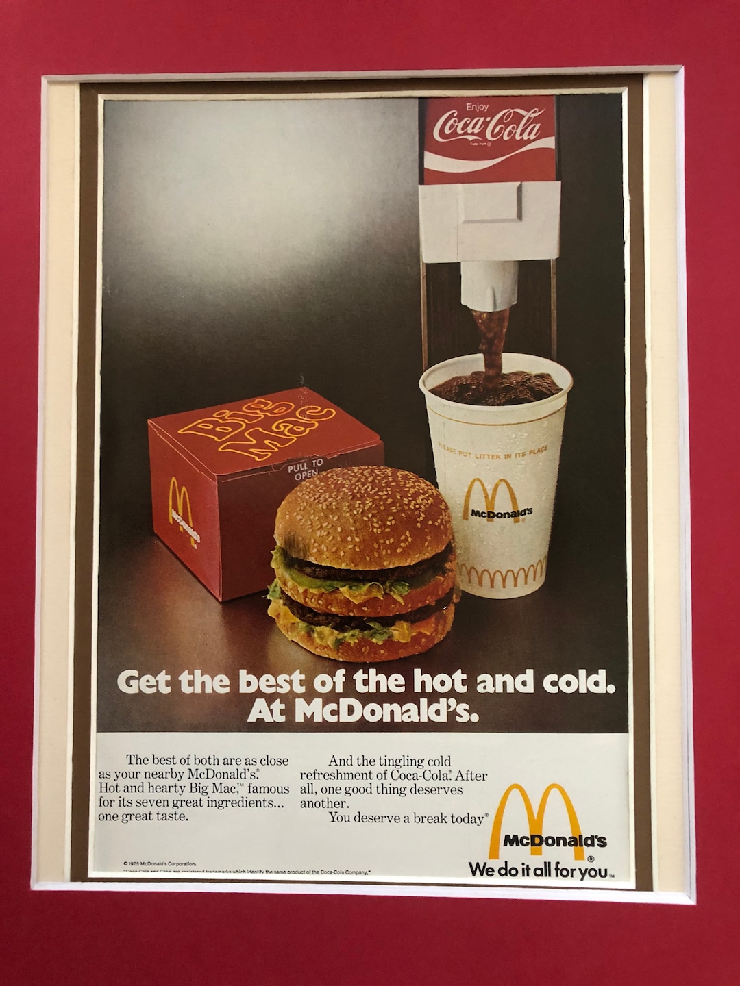 1970's Mcdonald's Big Mac Advertisement - Etsy
