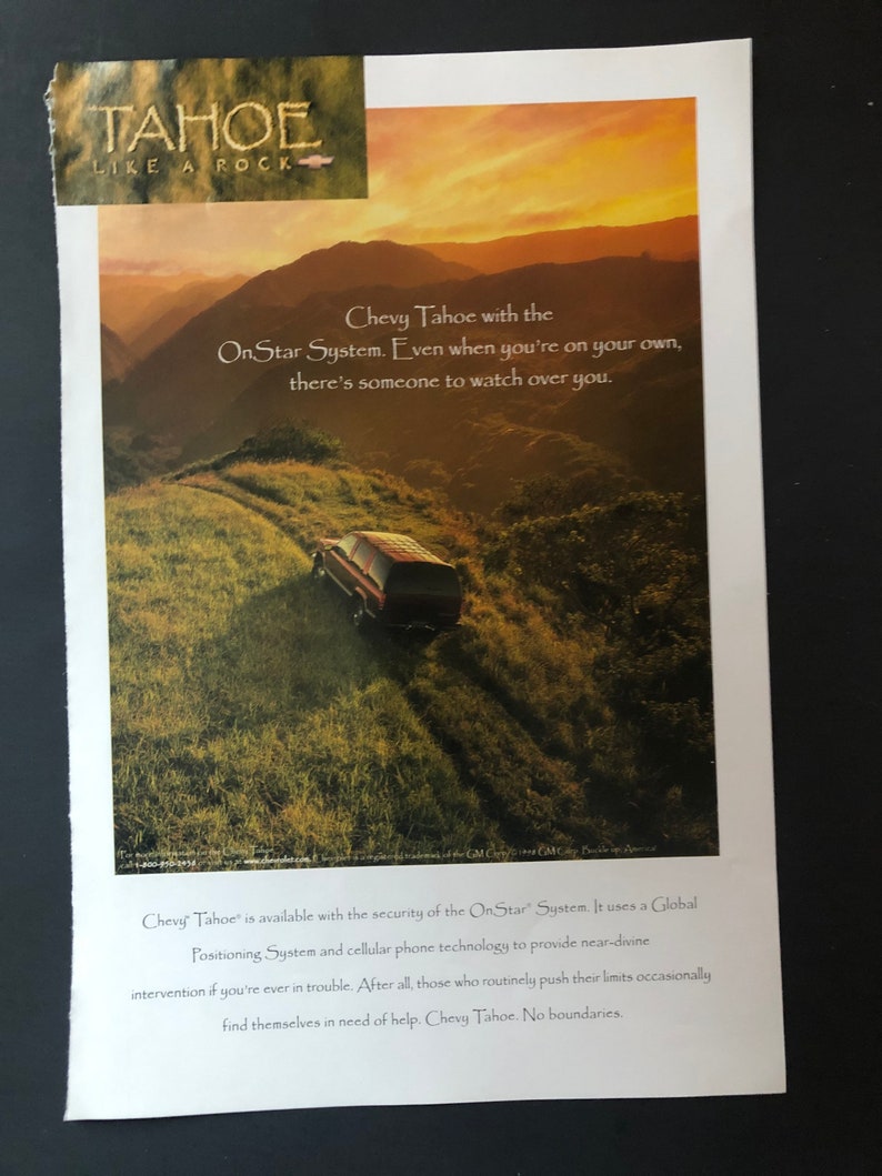1990/'s Chevy Tahoe Advertisement