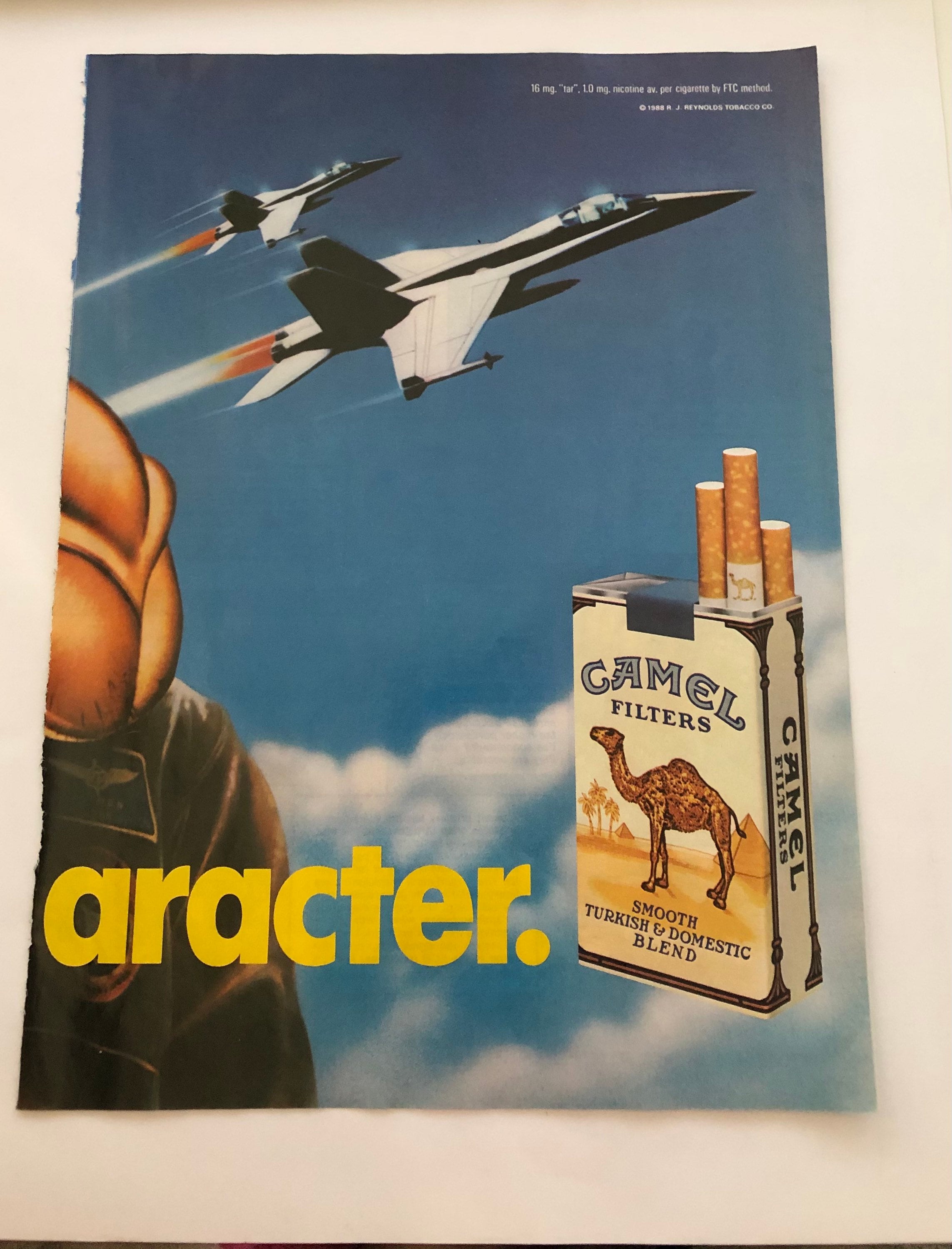 1980's Camel Cigarette Advertisement