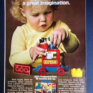 1970's LEGO PreSchool Toys Vintage Advertisement image 1