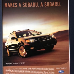 00&#39;s Subaru Outback Advertisement