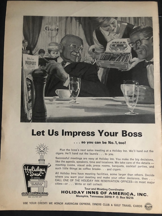 1960's Holiday Inn Print Advertisement - Etsy