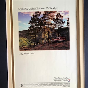 1990&#39;s Jeep Cherokee Laredo Advertisement