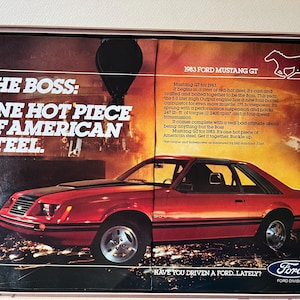 1980&#39;s Ford Mustang Advertisement One hot piece of American steel