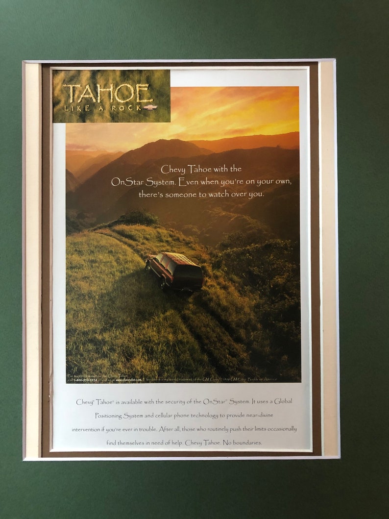 1990/'s Chevy Tahoe Advertisement