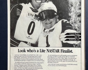 1980's NASTAR Miller Lite Advertisement