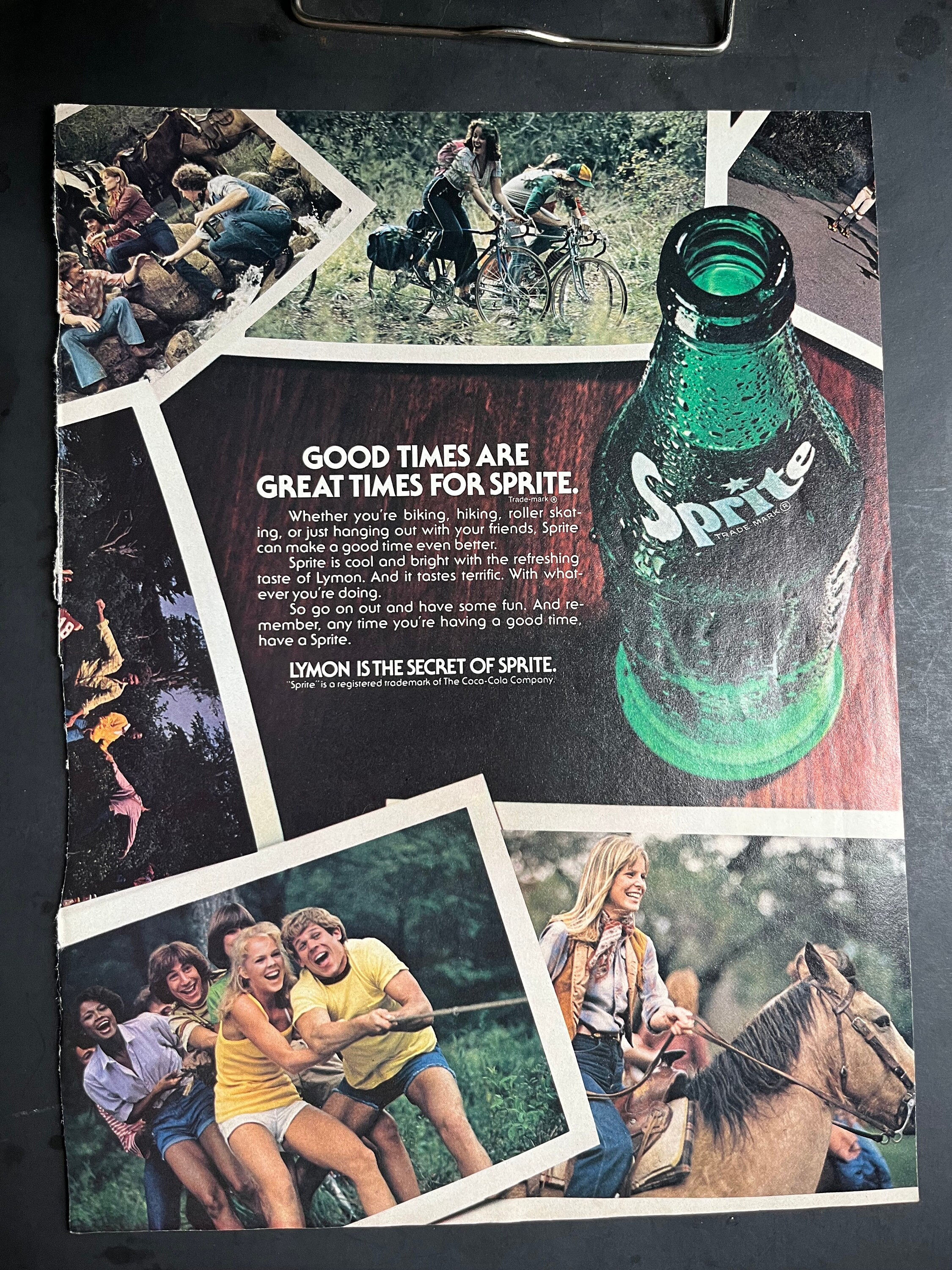 1970's Sprite Soda Advertisement - Etsy
