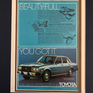 1977 1/2 Toyota Corona print advertisement