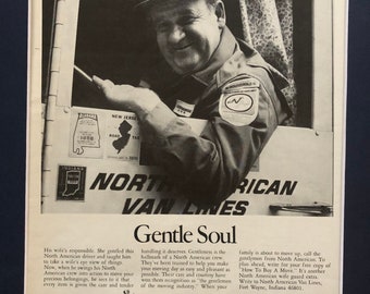 1960's North American Van Lines Advertisement "Gentle Soul"