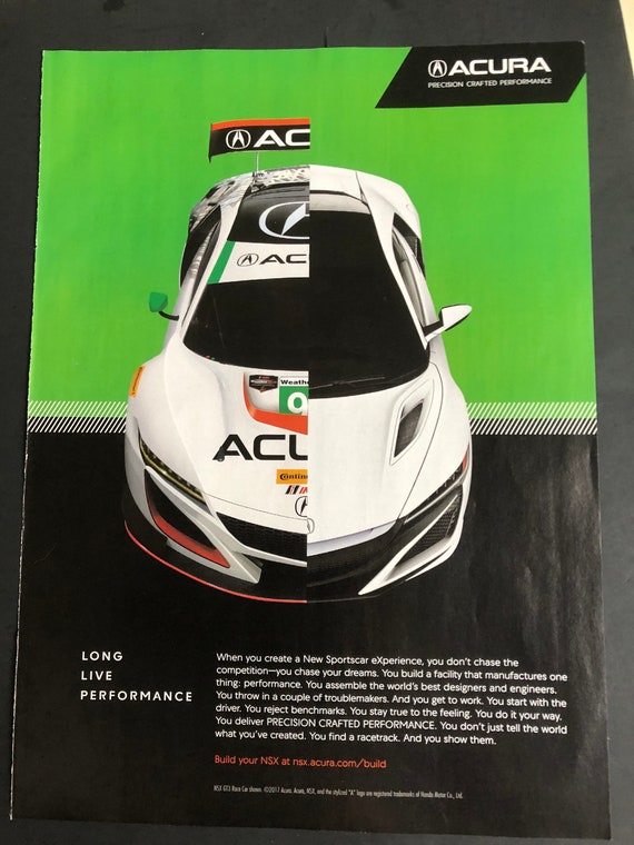2000's Acura NSX Print Advertisement - Etsy