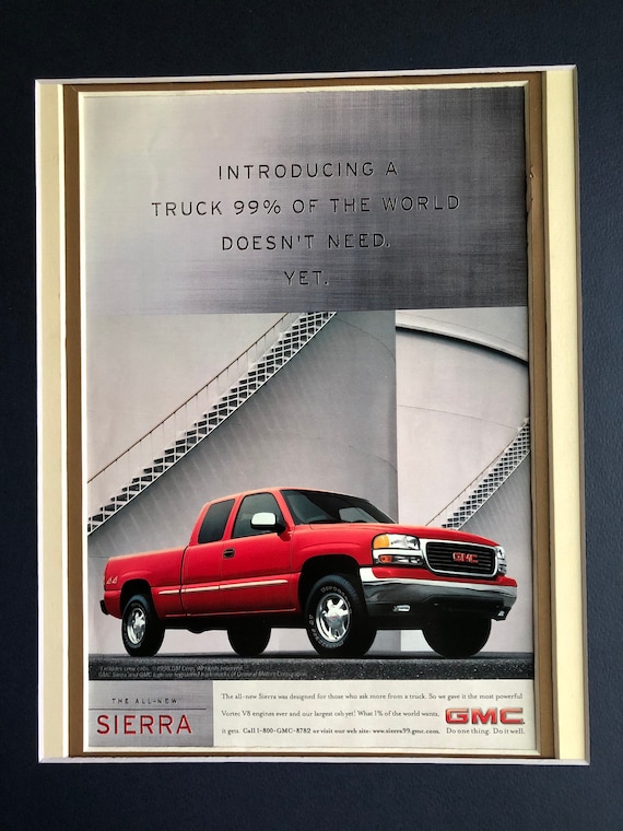 GMCページ 1990's GMC Sierra Advertisement 