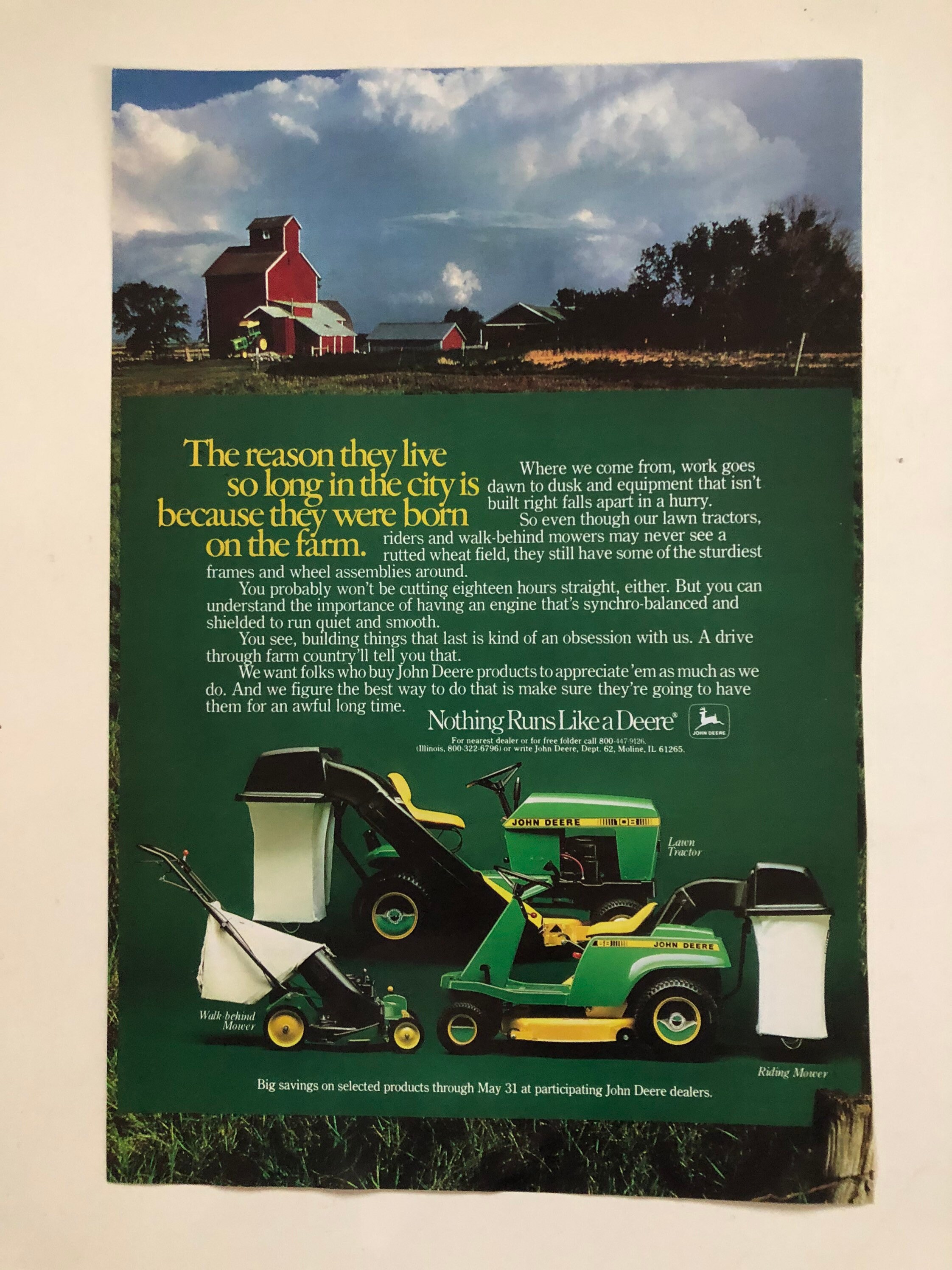 エマ John Deere Advertisement the Reason They Live so Long in the