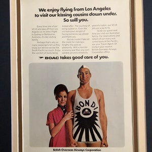 1970&#39;s British Overseas Airways Corporation Advertisement
