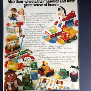 1970&#39;s Fisher-Price Vintage Advertisement