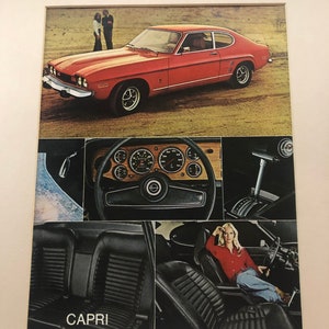 1970&#39;s Ford Capri Print Advertisement
