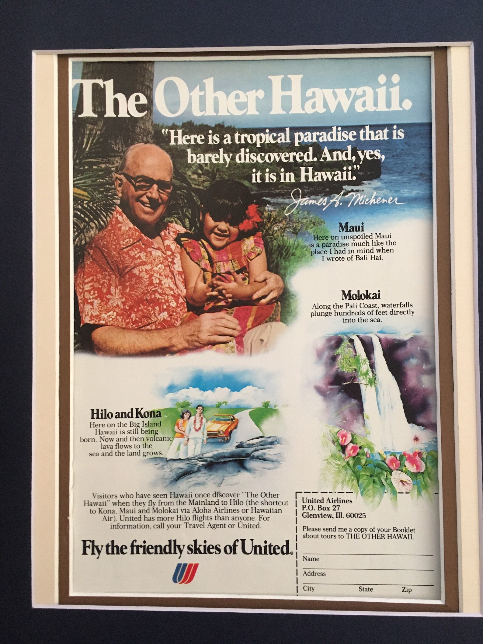 1970's Author James Michener Hawaii United Print Etsy
