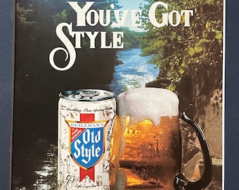 1980's Old Style Beer Advertisement Brewers, You've got style