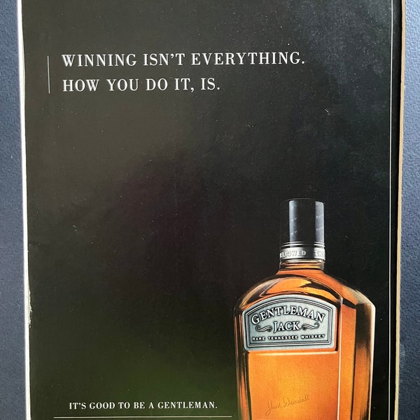 2000's Jack Daniel's Gentleman Jack Whiskey Advertisement