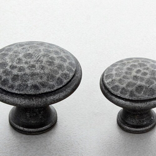 Luxury Metallic Vintage Silver Hammered Cupboard Door Knob Etsy UK
