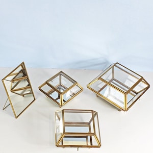 G Decor Glass Storage, Jewellery Box And Mirror (mirror only left in stock!)