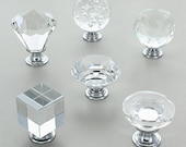 Crystal Glass Cupboard Knobs by G Decor
