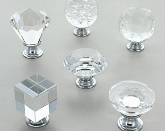 Glass Drawer Knobs Etsy