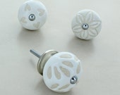 Stencil Ceramic Door Knobs by G Decor