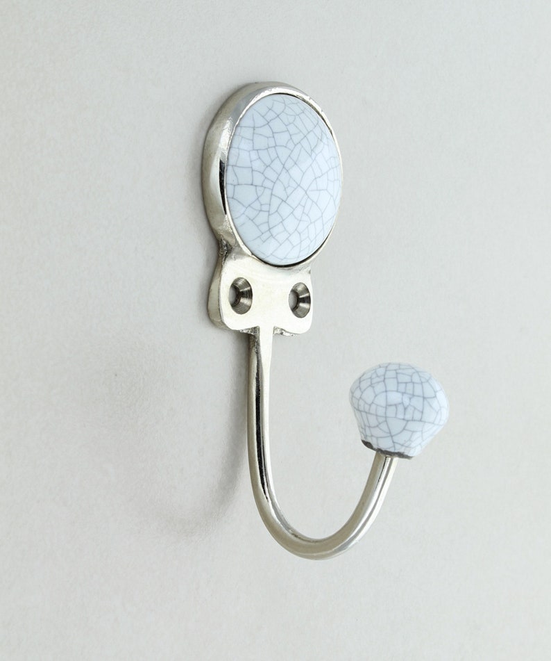 Crackle Ceramic Wall Coat Rack Hook 3504