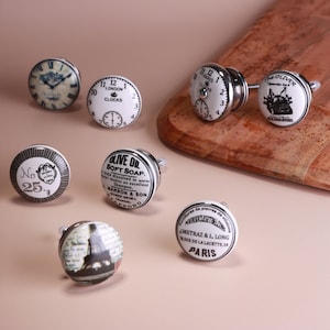 G-decorset van 8 The Continental Atelier Collection Keramische deurknoppen Europees archief