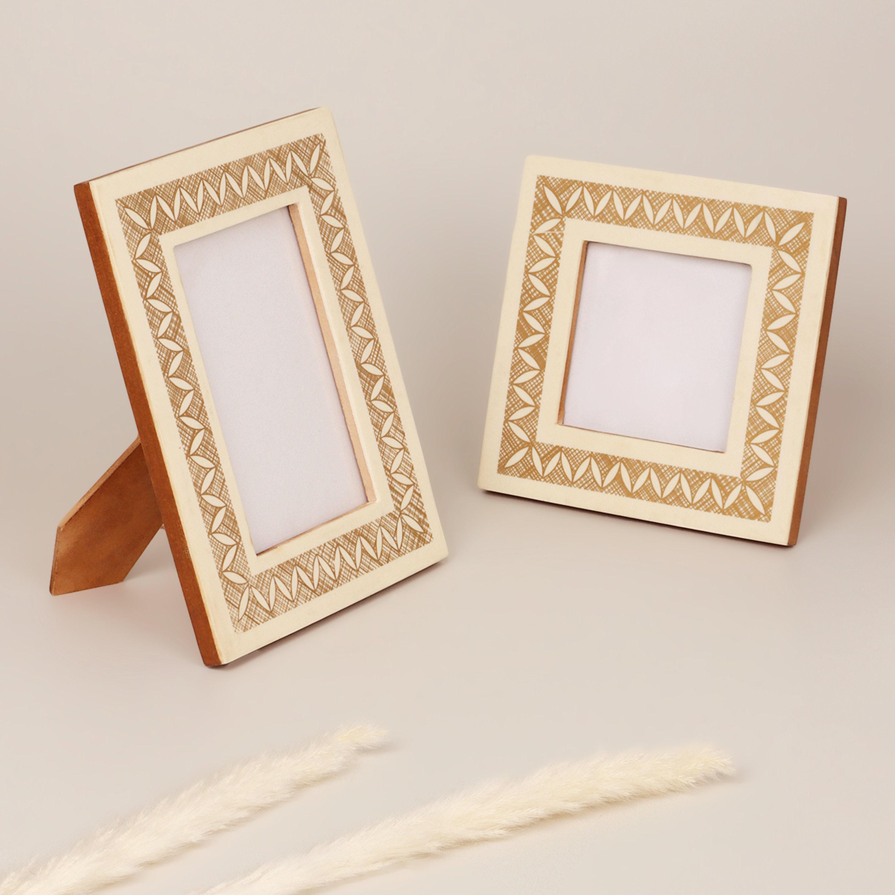 Geometric Patterned Photframe G Decor Navajo Handcrafted Geometric Pattern Photo Frame Picture ...
