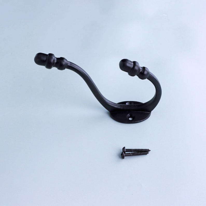 G Decor Heavy-Duty Traditional Black Cast Iron Coat Hooks image 8