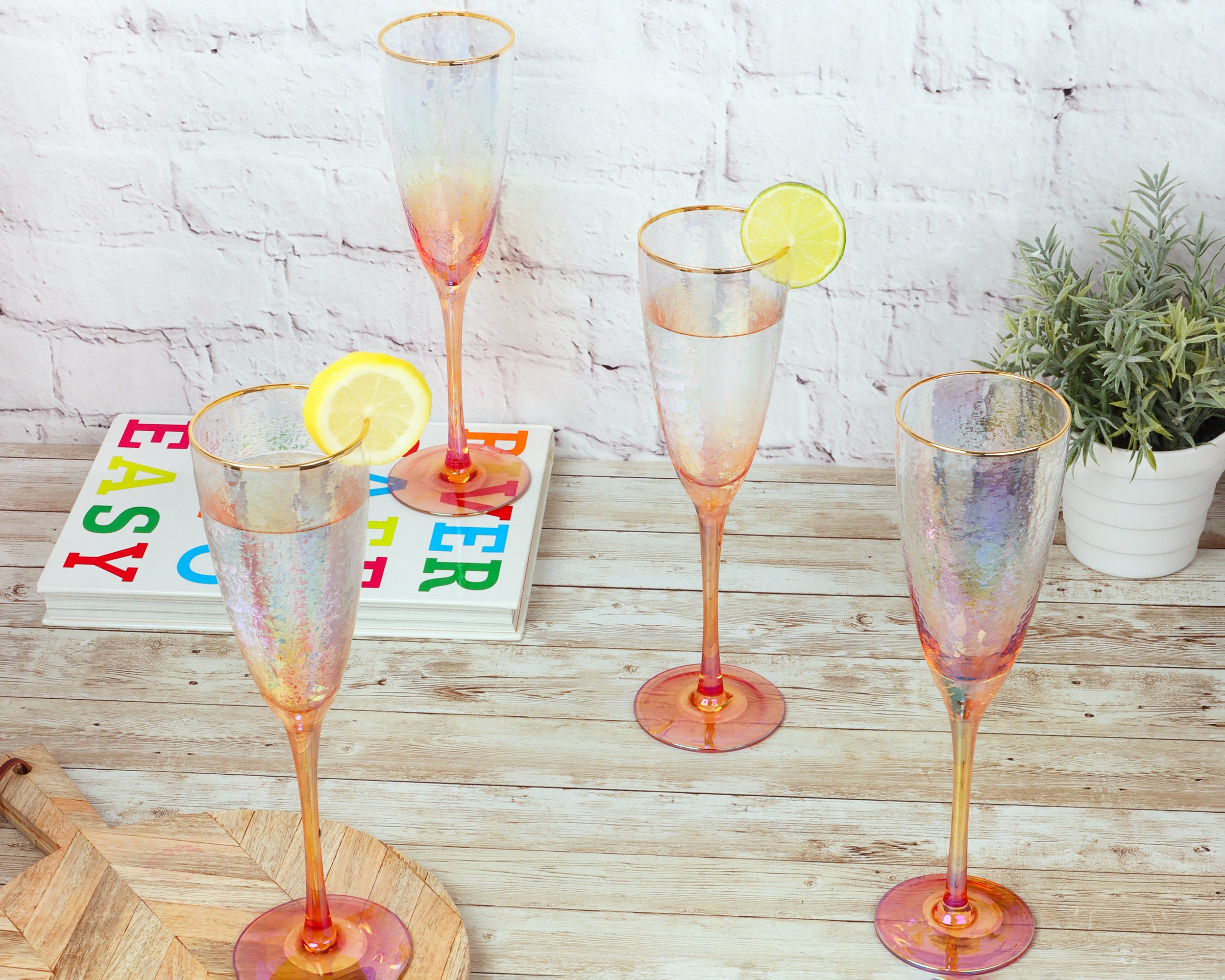 Bohemian Crystal Champagne Flute – Salt Lizard NYC