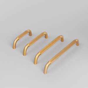 G Decor Satin Brass Solid Knurled T Bar Pull Handles