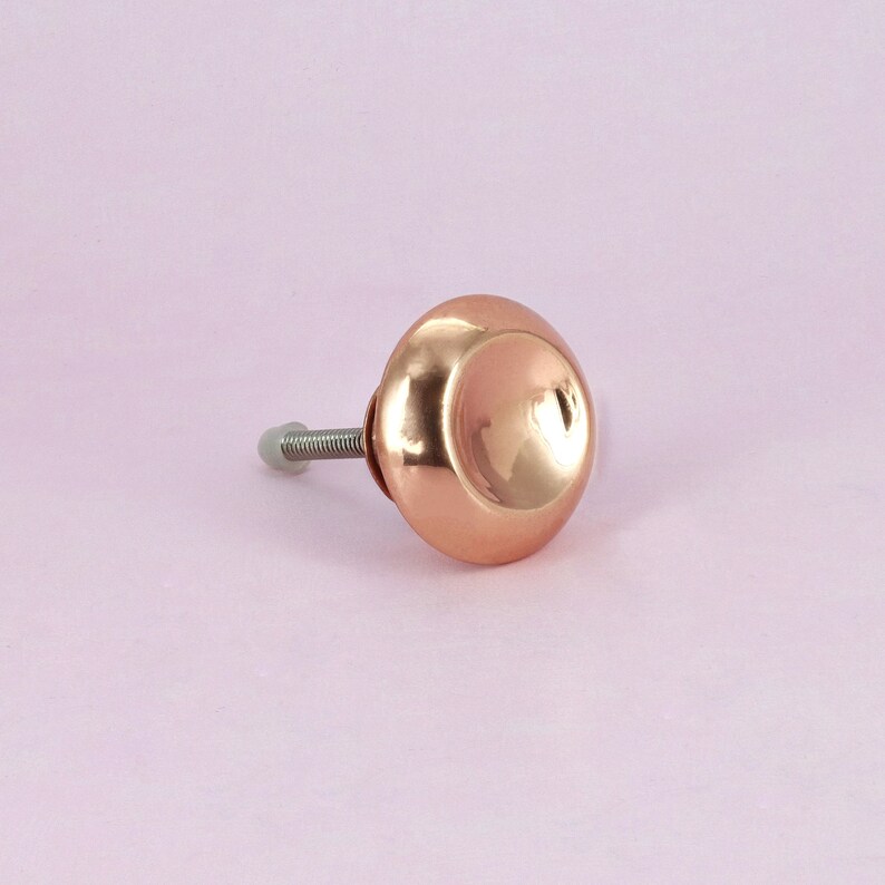 Hammered Plain Copper Cupboard Door Knobs Drawer Pull Door Etsy UK