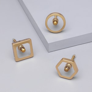 G Decor Elton Transparent Charm Gold & Glas Pull Knobs