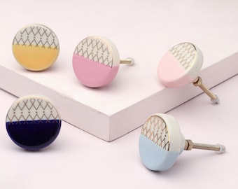 G Decor Oro Ceramic Door Knob & Handle In Chic Finish