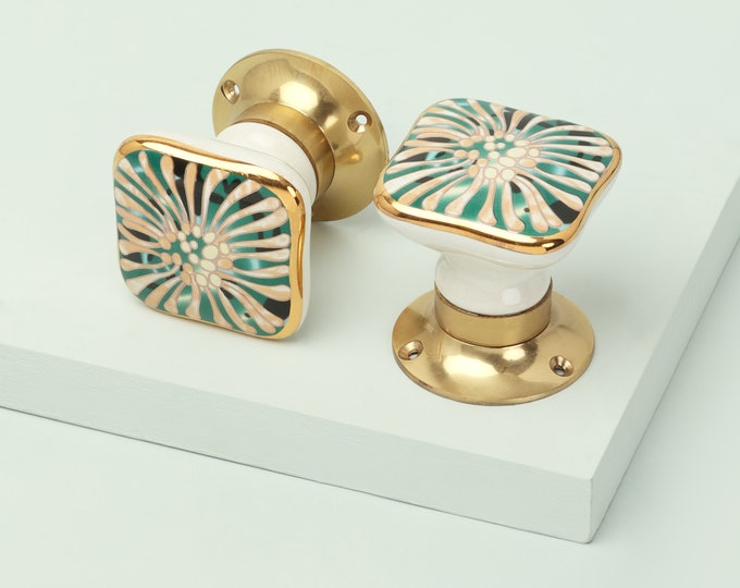 G Decor Milano III Ceramic Mortice Door Knobs 1530 Etsy UK