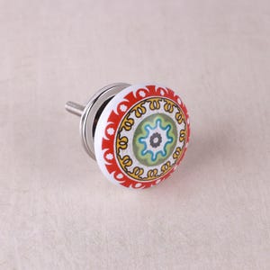 Set of 50 Predestine Mandala Ceramic Cabinet Cupboard Door Knobs | Job Lot Wholesale Bundle | Drawer Pulls | Trade Clearance Knobs