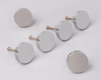 Set di 6 eleganti pomelli cromati per mobili G Decor