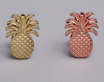 JOB LOT 12 X SILVER METAL PINEAPPLE KNOB DRAWER PULL home decor bedroom upcycle