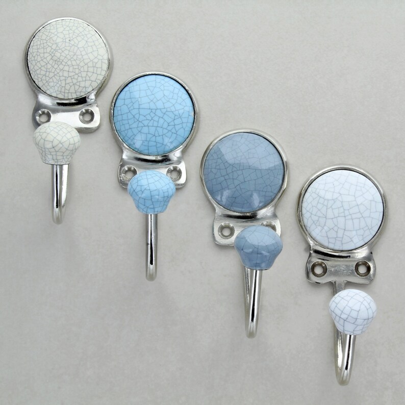 Crackle Ceramic Wall Coat Rack Hook 3504